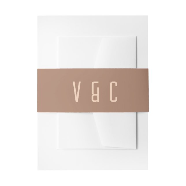 Grand Canyon Couple Wedding Invitation Belly Band (Front Example)