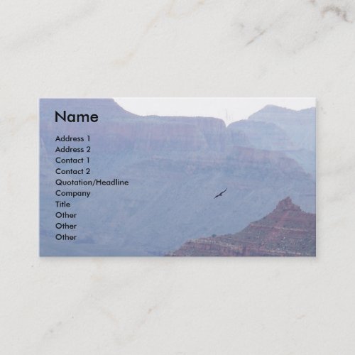 Grand Canyon Eagle in Flight Business Profile Card Business Card Templates