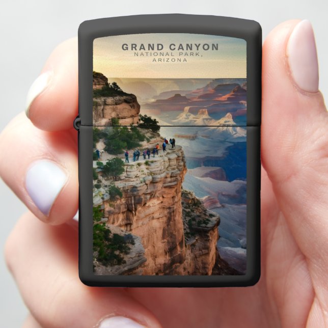 Grand Canyon Edge at Sunset Zippo Lighter (In Hand)