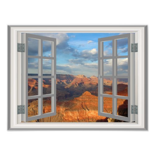 Grand Canyon Fake Faux Window View USA Photo Print