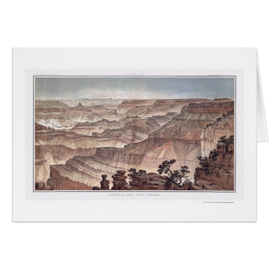 Grand Canyon from Pt. Sublime by Dutton 1882C Cards (Front Horizontal)