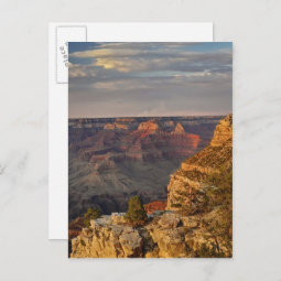 Grand Canyon from the south rim at sunset, 2 Postcard | Zazzle