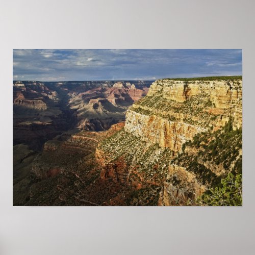 Grand Canyon from the south rim at sunset 5 Poster
