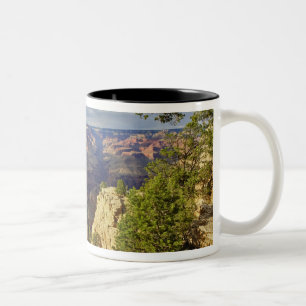 Grand Canyon from the south rim at sunset, 6 Two-Tone Coffee Mug