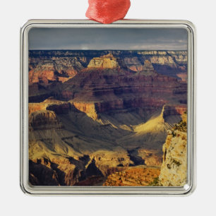 Grand Canyon from the south rim at sunset, Metal Ornament