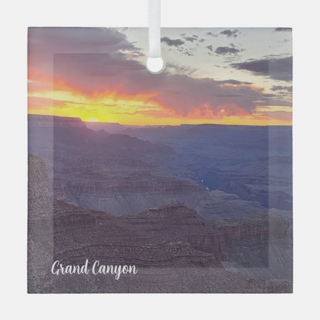 Grand Canyon   Glass Ornament (Front)