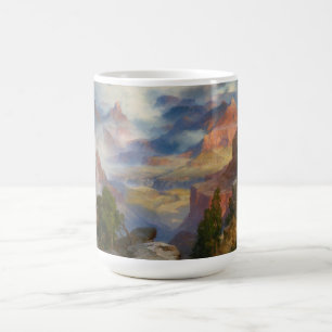 Grand Canyon in Mist (by Thomas Moran) Coffee Mug