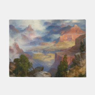 Grand Canyon in Mist (by Thomas Moran) Doormat