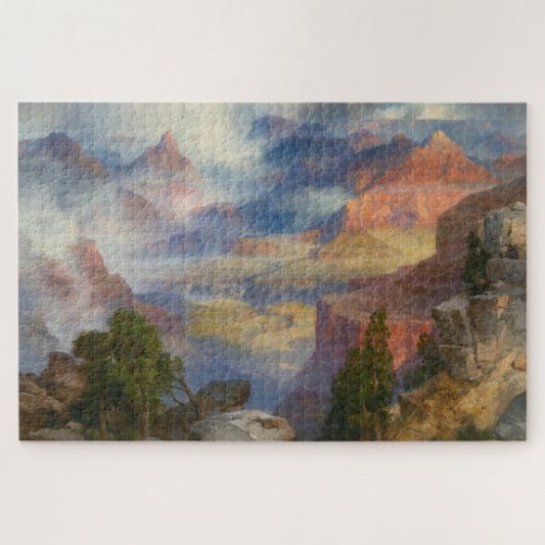 Grand Canyon in Mist by Thomas Moran Jigsaw Puzzle