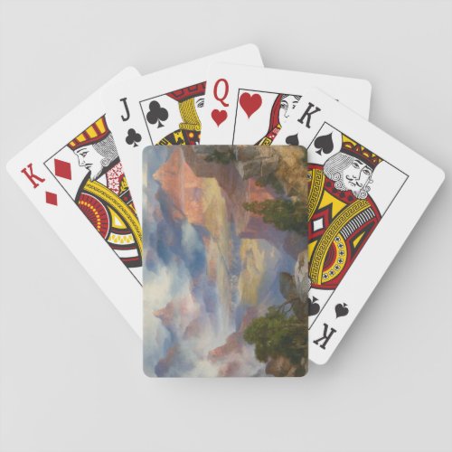 Grand Canyon in Mist by Thomas Moran Playing Cards
