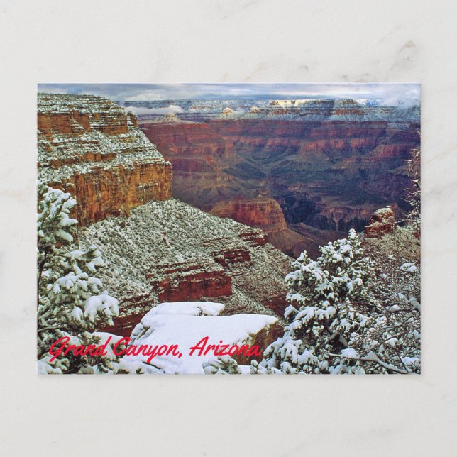 Grand Canyon in Winter Postcard (Front)