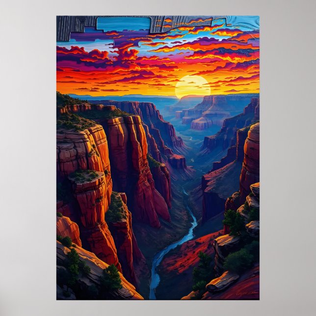 Grand Canyon Landscape Poster (Front)