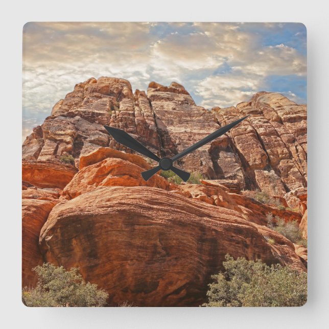 Grand Canyon Las Vegas Nevada Square Wall Clock (Front)