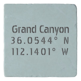 Grand Canyon Latitude Longitude Trivet