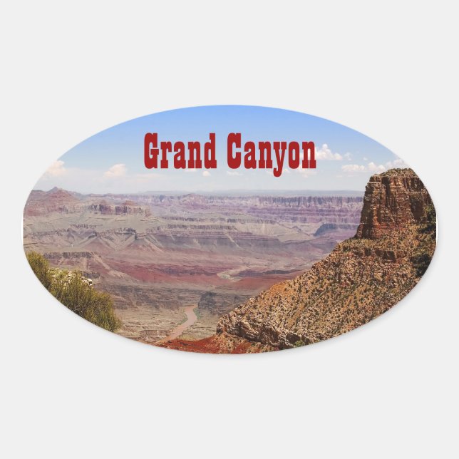 Grand Canyon Moran Pt. Oval Sticker (Front)