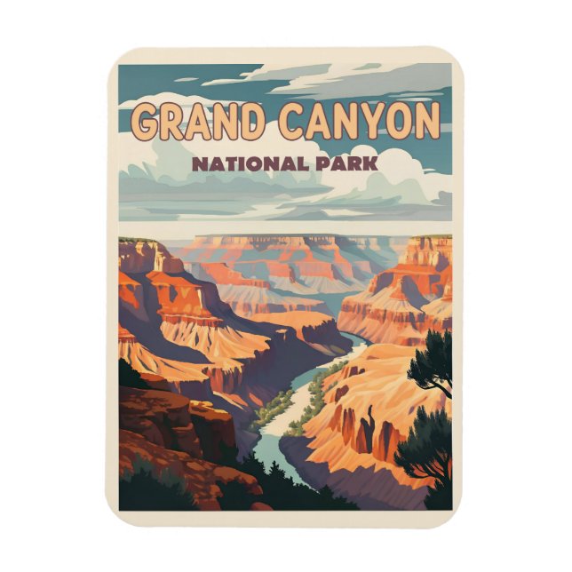 Grand Canyon National Park - A Natural Wonder Magnet (Vertical)