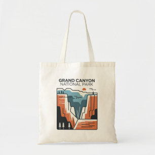Grand Canyon National Park Abstract Illustration Tote Bag