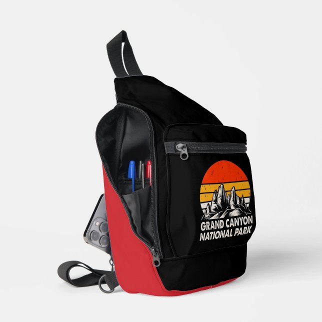 Grand Canyon National Park Adventure Sling Bag (Open)