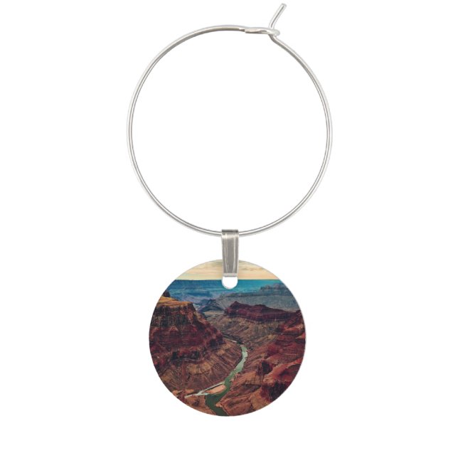 Grand Canyon National Park Arizona, Colorado River Wine Charm (Front)