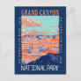 Grand Canyon National Park Arizona Distressed Postcard