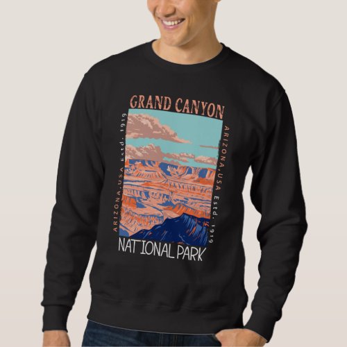  Grand Canyon National Park Arizona Distressed  Sweatshirt