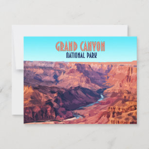 Grand Canyon National Park Arizona Flat Card