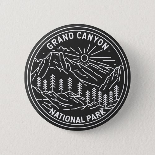 Grand Canyon National Park Arizona Monoline   Button