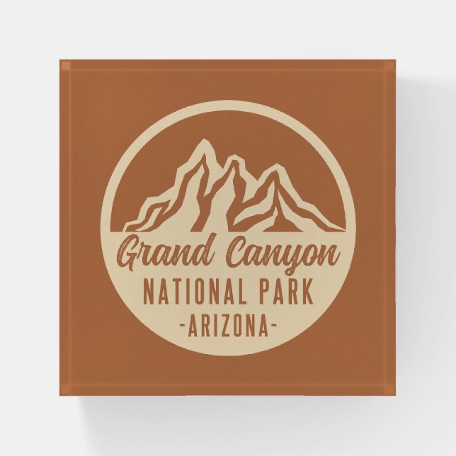 Grand Canyon National Park Arizona Paperweight (Front)