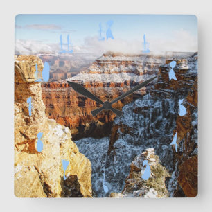 Grand Canyon National Park, Arizona, USA Square Wall Clock