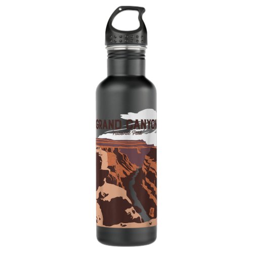 Grand Canyon National Park  Arizona Vintage Gifts  Stainless Steel Water Bottle