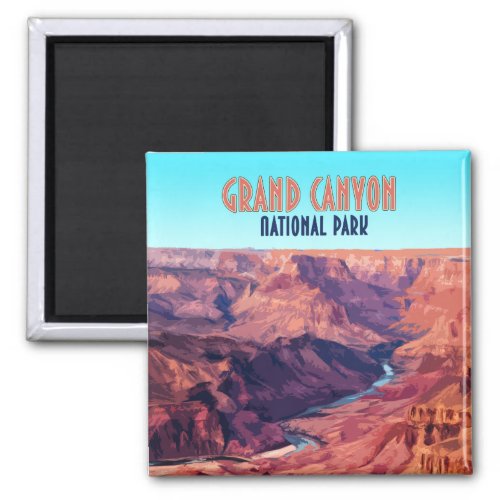 Grand Canyon National Park Arizona Vintage Magnet