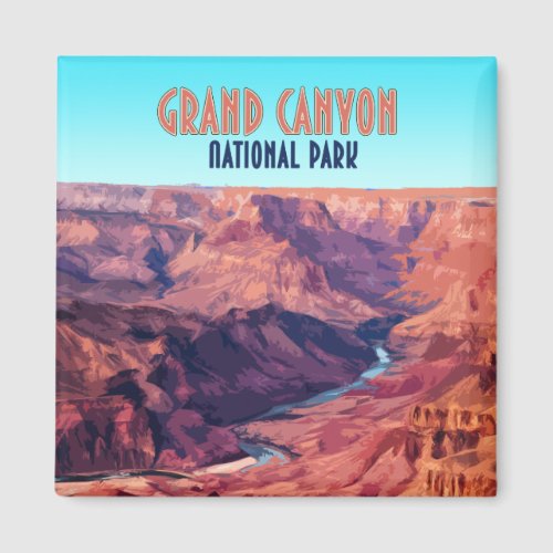 Grand Canyon National Park Arizona Vintage Magnet