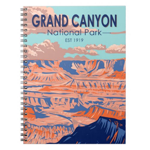  Grand Canyon National Park Arizona Vintage Notebook