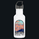 Grand Canyon National Park Arizona Vintage Stainless Steel Water Bottle<br><div class="desc">Grand Canyon vector artwork design. The park is home to much of the immense Grand Canyon,  with its layered bands of red rock revealing millions of years of geological history.</div>
