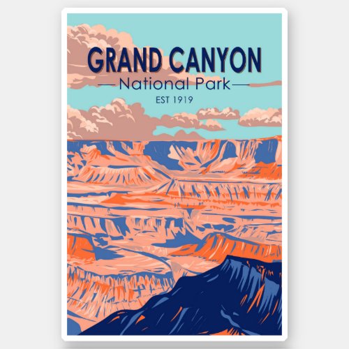 Grand Canyon National Park Arizona Vintage Sticker