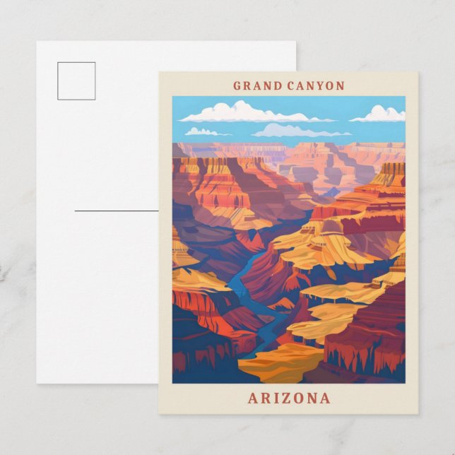 Grand Canyon National Park Arizona Vintage Travel Postcard (Front/Back)