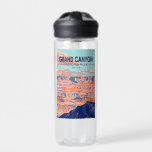 Grand Canyon National Park Arizona Vintage Water Bottle<br><div class="desc">Grand Canyon vector artwork design. The park is home to much of the immense Grand Canyon,  with its layered bands of red rock revealing millions of years of geological history.</div>