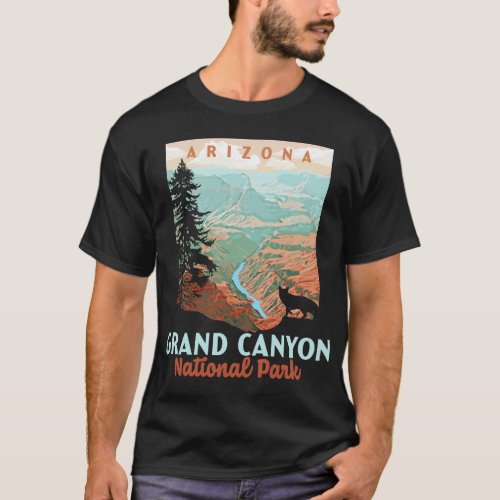 Grand Canyon National Park Arizona Vintage WPA St T_Shirt
