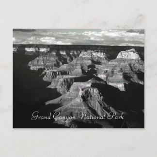 Grand Canyon National Park Black and White Post Postcard