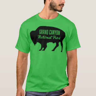 Grand Canyon National Park Buffalo Black T-Shirt