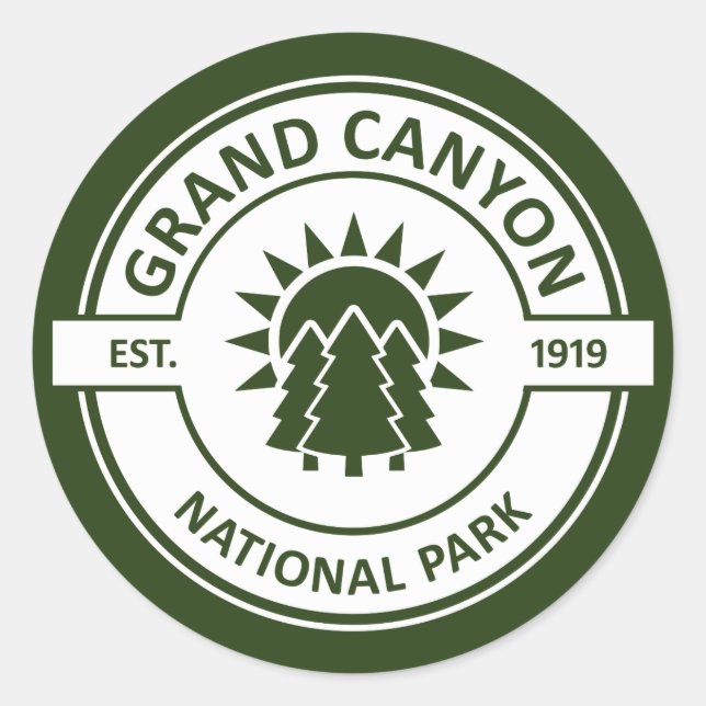 Grand Canyon National Park Classic Round Sticker (Front)
