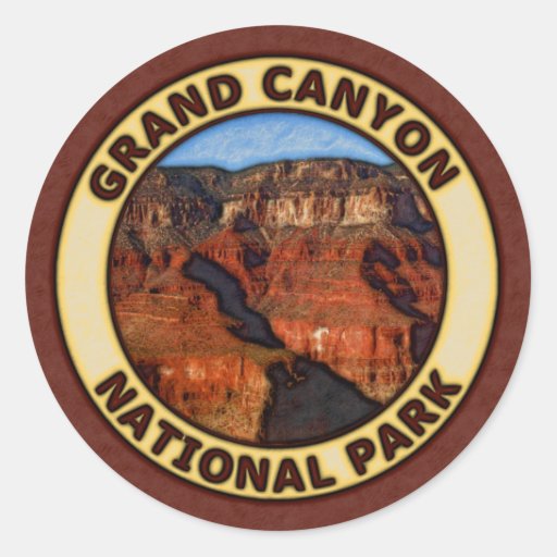 Grand Canyon National Park Classic Round Sticker | Zazzle