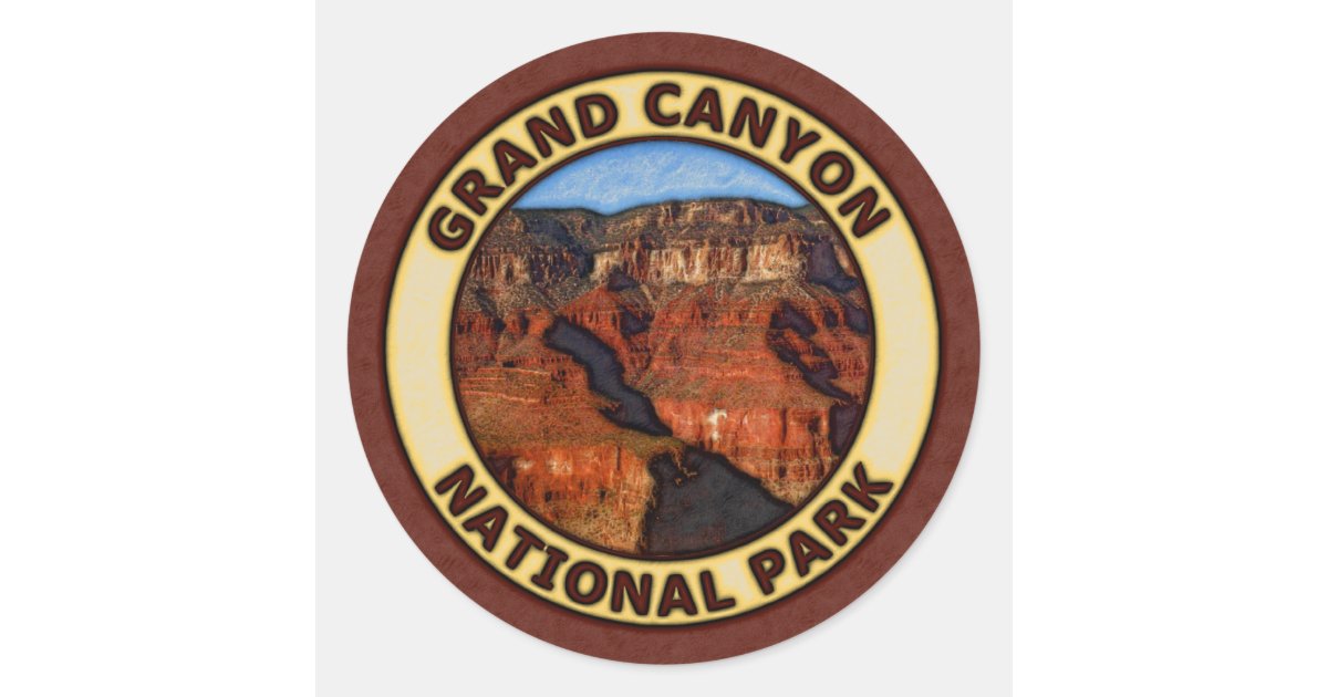 Grand Canyon National Park Classic Round Sticker | Zazzle