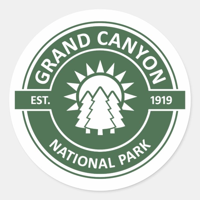 Grand Canyon National Park Classic Round Sticker (Front)