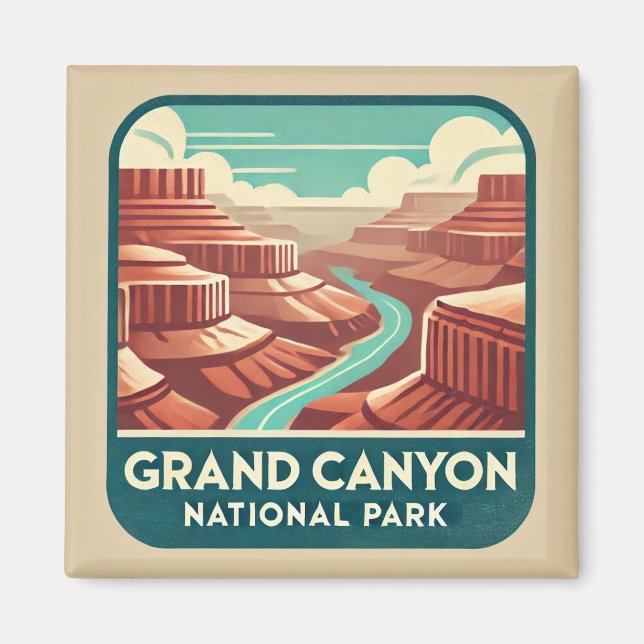 Grand Canyon National Park Coaster Magnet (Front)