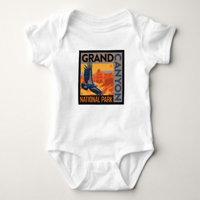 Grand Canyon National Park | Condors Baby Bodysuit (Front)