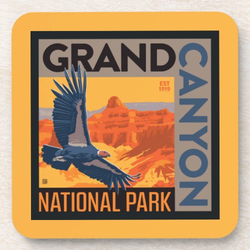 Grand Canyon National Park  Condors Beverage Coaster