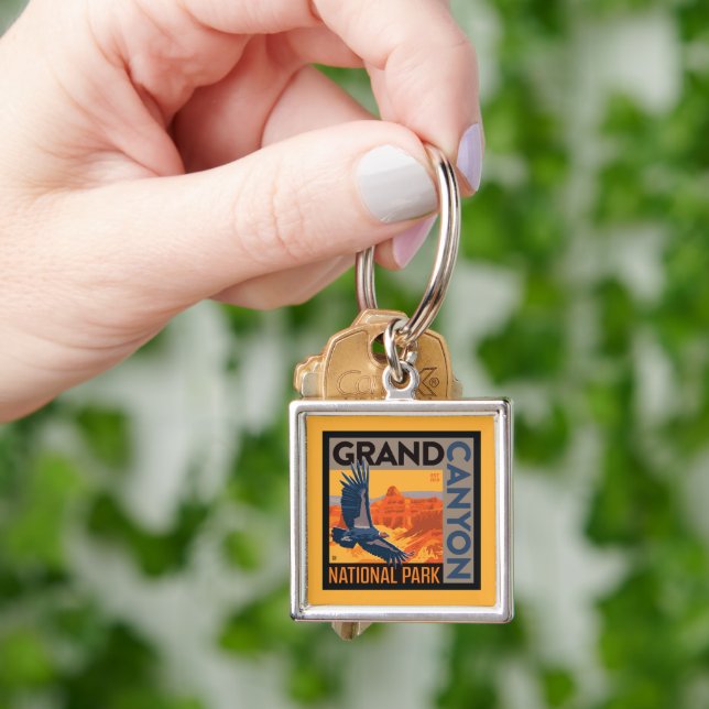 Grand Canyon National Park | Condors Keychain (Hand)