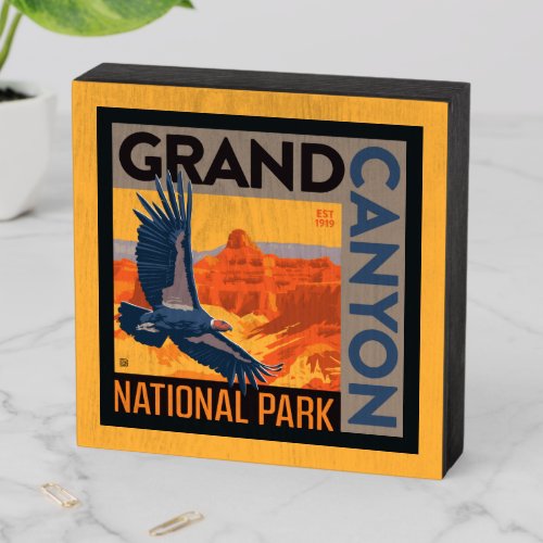 Grand Canyon National Park  Condors Wooden Box Sign