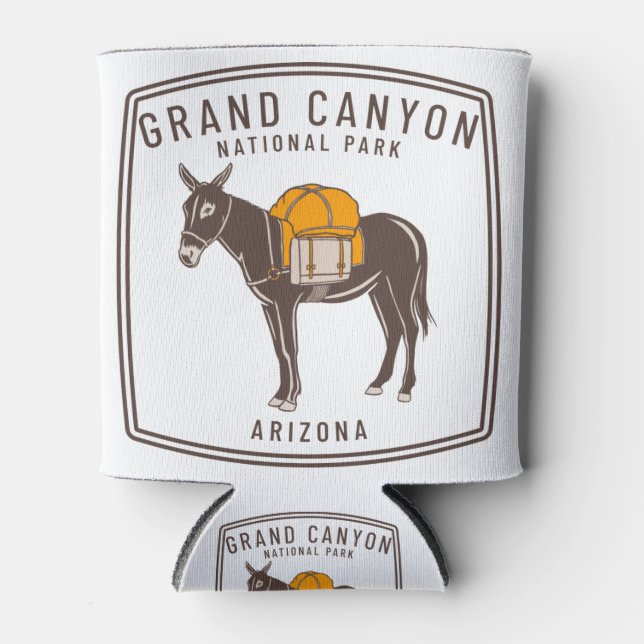 Grand Canyon National Park Donkey Can Cooler (Front)